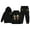 Black, variant on Girls Outfits Size 14-16 Graphic Long Sleeve Pullover Tops and Jogger Pants Casual Fall Clothes for Kids