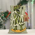 thumbnail image 3 of Fuzoiu Dinosaur Print Christmas Gift Bag,Burlap Gift Bag with Drawstring Closure & Hang Tag,Perfect for Holidays, Birthdays, and Special Occasions-Medium, 3 of 5