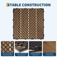 thumbnail image 4 of EuKer Interlocking Deck Tiles, 11.81" x 11.81" Outdoor Flooring for Balcony, Poolside, Patio, Set of 22, Brown, 4 of 8