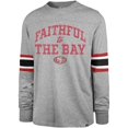 thumbnail image 2 of Men's '47 Gray San Francisco 49ers Faithful to The Bay Cover Two Brex Long Sleeve T-Shirt, 2 of 3