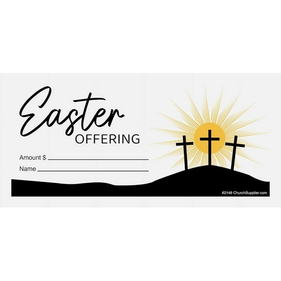 Easter Offering Envelopes Church Pew Pkg of 200