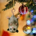 thumbnail image 5 of Opossum Christmas Ornament, Handmade Upside-Down Opossum Ornament for Christmas Tree, Nature-Themed Animals Possum Ornaments Hanging Decor, Opossum Gifts for Women Men (A), 5 of 8