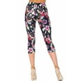 thumbnail image 2 of Creamy Soft Capri Leggings Premium Women's Floral Dreamcatcher Extra Plus, High Rise, Stretchy, Comfortable, 3X-5X Capris - by USA Fashion™, 2 of 6