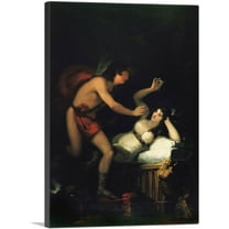 ARTCANVAS Allegory of Love, Cupid and Psyche 1805 Canvas Art Print by Francisco De Goya - Size: 40" x 26" (0.75" Deep)
