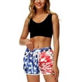 thumbnail image 4 of Women Summer Board Shorts Hawaiian Tropical Print Beach Swim Shorts with Pockets, 4 of 10