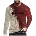 thumbnail image 1 of toraway Chemise Homme Été Homme Imprimé Col Rond Manches Longues T-Shirt Décontracté Ample et Confortable Haut de Jeu de Rôle TTG, 1 of 4
