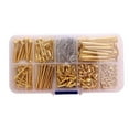 thumbnail image 1 of Unatoiry 226 Pieces/Set Guitar Metal Screw Kit Pickguard Mounting Replacing Parts Portable Repairing Maintenance Screws Gold, 1 of 6