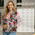 thumbnail image 7 of DISNIMO Rose Printed Jackets for Women Trendy Sweatshirts Long Sleeve Outwear Zip Up Jackets with Pockets, 2XL, 7 of 7