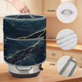 thumbnail image 2 of Black Blue Marble Pressure Cooker Cover Modern Art Abstract Luxury Gold Texture Dust Cover for Kitchen Appliances with Top Handle & Storage Pockets, Fits 8 Quart Instant Pot, Air Fryer, Crock Pot, 2 of 9
