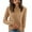 158#Light Brown, variant on Crew Neck Sweater for Women Long Sleeve Soft Oversized Knitted Pullover Casual Cozy Winter Tops Camel XL