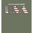 thumbnail image 2 of American USA Flag Letters Olive Adult Long Sleeve Hoodie-Medium, 2 of 2