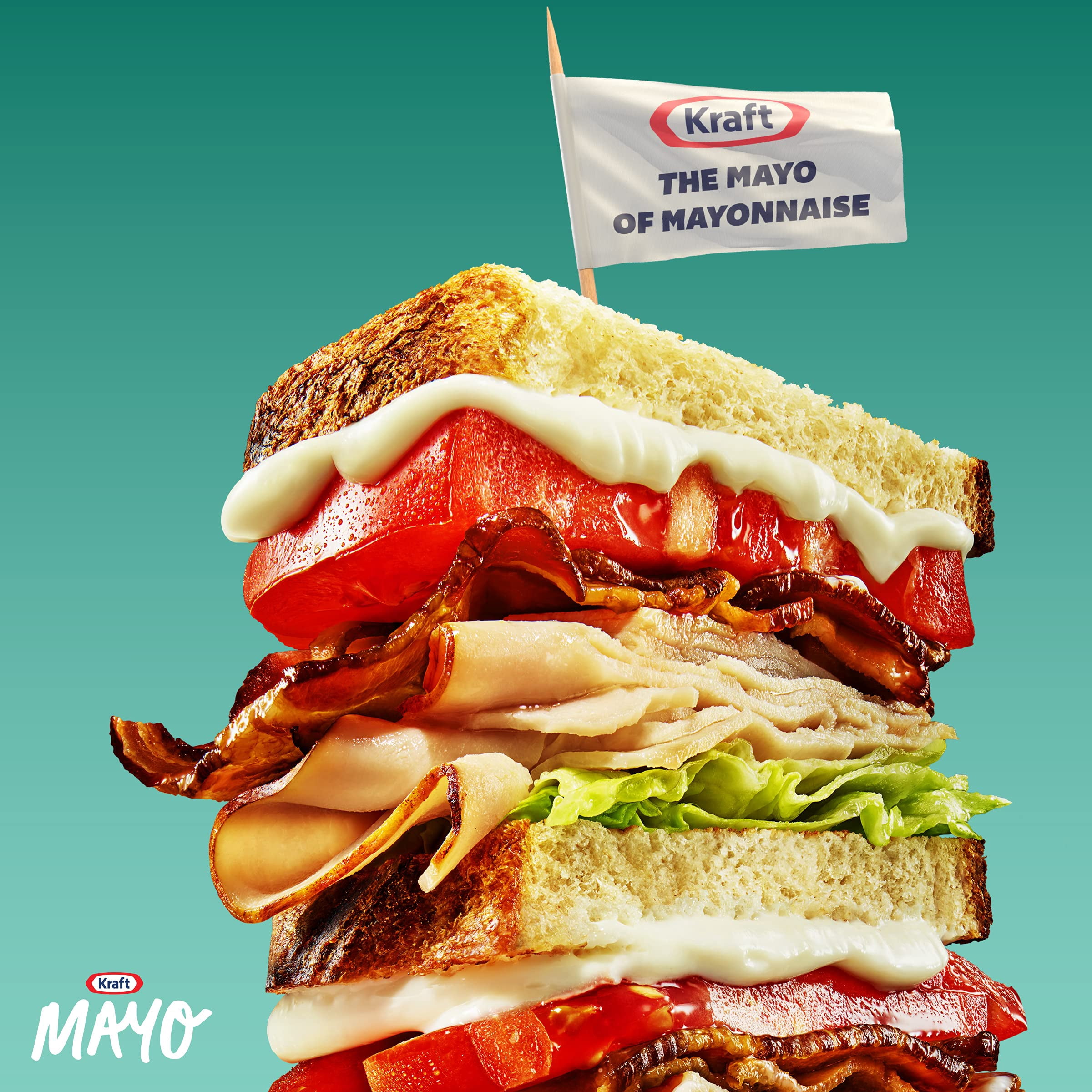 Kraft Real Mayo Creamy & Smooth Mayonnaise, 22 fl oz Bottle (Pack of 48)