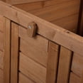 thumbnail image 6 of Senbabe Wooden Small Rabbit Houses, Bunny Cage with Openable Roof, Pet Shelter for Guinea Pig Hamster, Bright Orange, 6 of 8