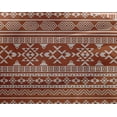 thumbnail image 4 of oneOone Georgette Viscose Rust Brown Fabric Geometric Tribal Sewing Material Print Fabric By The Yard 42 Inch Wide, 4 of 4