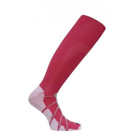 sox italy, best patented graduated compression, silver drysat increased circultion for any sport or activity fuschia/lime , small -