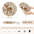 thumbnail image 2 of Deer Flowers and Leaves Trivet Mats Woven Pot Holders 3Pcs Non-Slip Heat Resistant for Hot Pots Pans Pats, 2 of 6