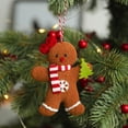 thumbnail image 4 of Poseca  3Pcs Gingerbread Doll Christmas Decoration Small Hanging Pieces Christmas Tree Accessories Hanging, 4 of 6