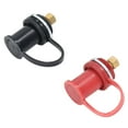 thumbnail image 4 of 250A Battery Charger Post Kit with 3/4in Studs & Color-Coded Caps - PC & Brass Corrosion-Resistant Terminal Set for Automotive, RV, Marine, Racing & Agricultural Power Systems - UL94 V-0 Fire Rated, 4 of 6