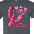 thumbnail image 4 of Inktastic Breast Cancer Awareness Ribbon and Butterflies T-Shirt, 4 of 5