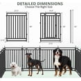 thumbnail image 2 of Petorldog dog playpen 40" Height, 16 Panels Metal dog fence outdoor for yard, outdoor use for RV Camping (Black-Silver), 2 of 6
