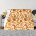 thumbnail image 1 of Fotbe Various Bread Manta de Franela con Estampado, Manta Ultrasuave para Cama, Sofá, Auto, Hipoalergénica y Antibolitas-40"x30", 1 of 6