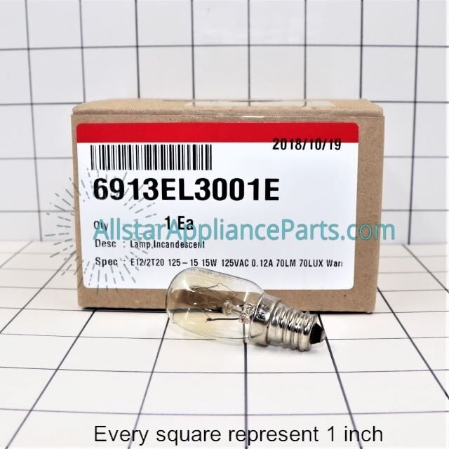 LG Dryer Light Bulb 6913EL3001E