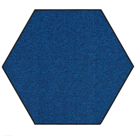 Outdoor Artificial Turf Blue Lagoon Area Rugs With Premium Non Skid backing Great for Decks, Patio's & Gazebo's to Pools, Docks & Boats and other outdoor recreational purposes 10' Hexagon