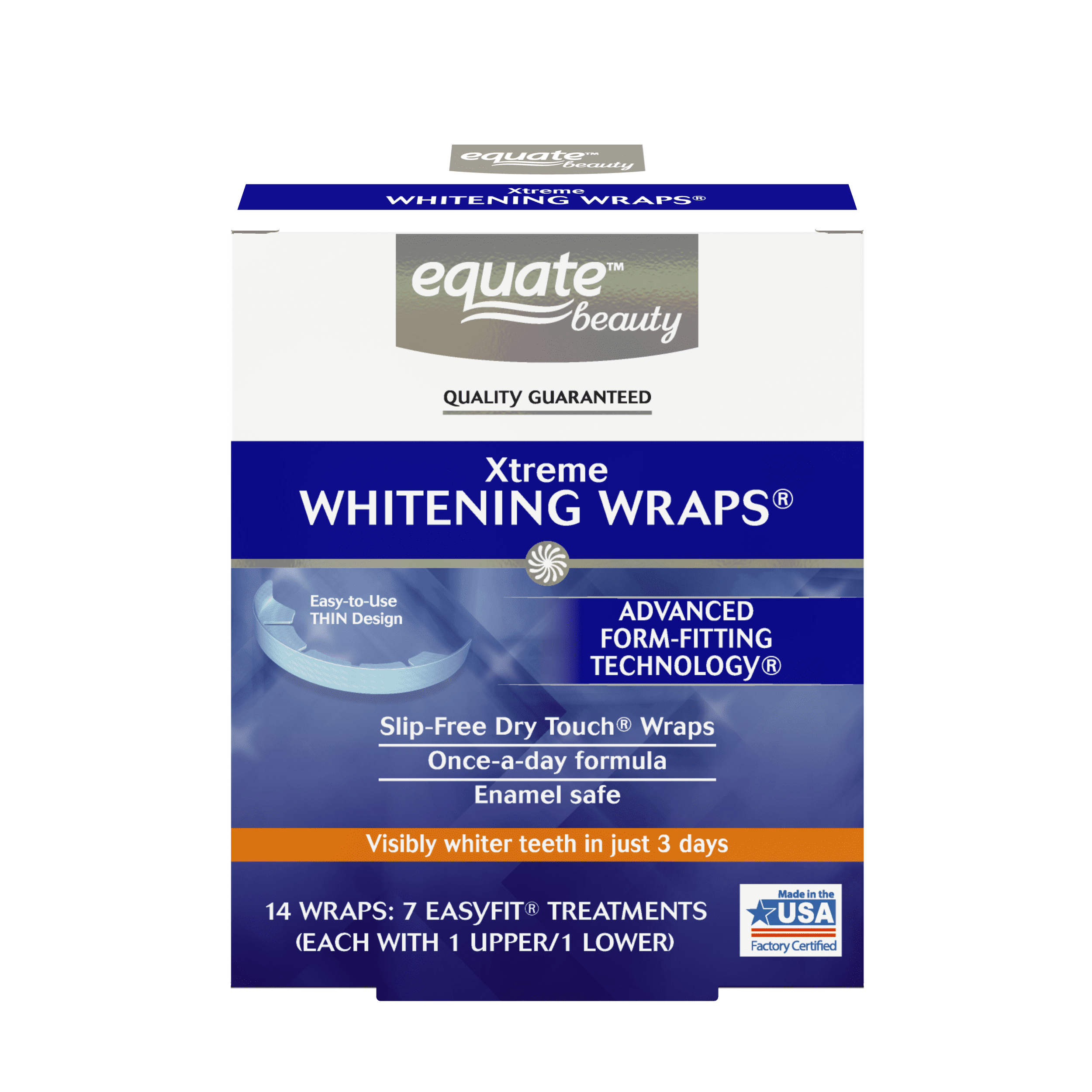 Equate Beauty Xtreme Teeth Whitening Wraps, 7 Treatments
