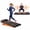 Black-with vibration mode, variant on LEZEE 3-in-1 Folding Treadmill for Home and Office, 300 lbs Weight Capacity with LED Display & Remote Control