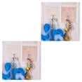 thumbnail image 3 of Wosthever Pack of 2 Hangers Wall Self-adhesive Door Plastic Organizer Kitchen Tile Removable Towel Hooks Mirror Storage Organization PC 1 2Conjunto, 3 of 6