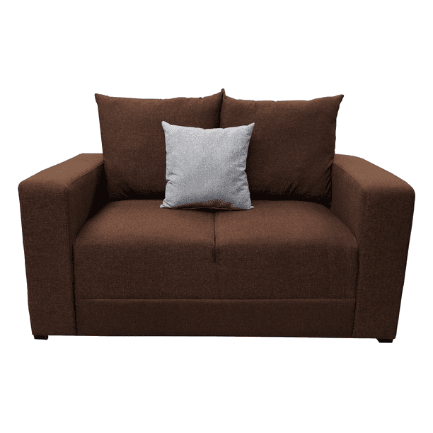 Love seat EL BAZAR STORE 2 plazas Lino Chocolate Modular Moderno