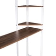thumbnail image 5 of Size Metal Loft Bed, White - Incorporates 2 Shelves And Desk For Efficiency Full Size Equipped With Optimal Storage, 5 of 7