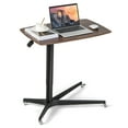 thumbnail image 1 of Costway Mobile Standing Desk Pneumatic Adjustable Overbed Table Rolling Laptop Cart, 1 of 10