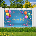 thumbnail image 3 of Decorative Design Welcome Celebration Balloon Banner Colorful Theme Party Decoration for Event Indoor Decoration Photo Shoot, 3 of 9