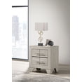 thumbnail image 2 of Trenton 2-drawer Nightstand Bedside Table Rustic Cream, 2 of 13