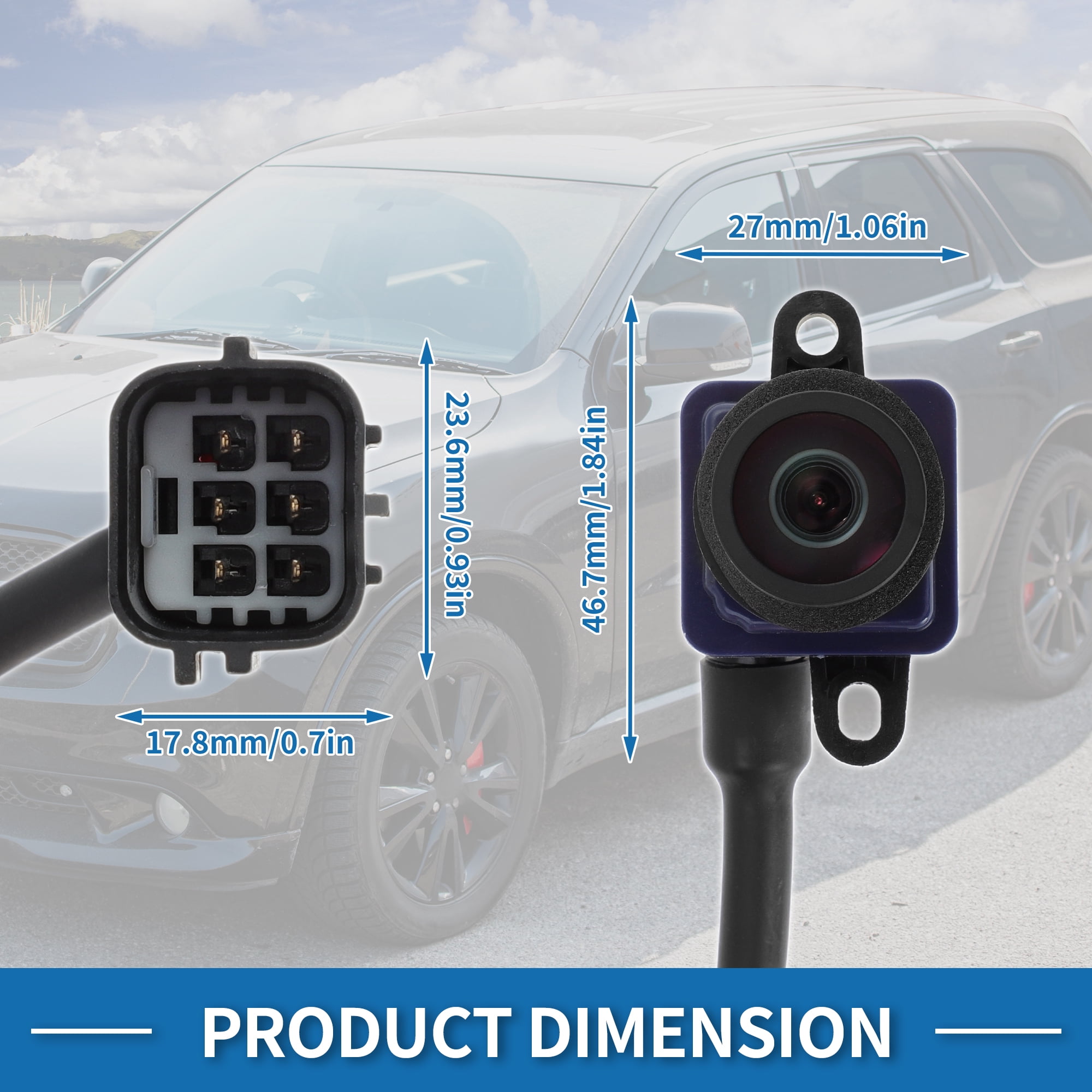 Unique Bargains Rear View Camera for Dodge Durango and for Jeep Grand Cherokee 2011-2013