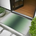 thumbnail image 5 of Deep Green Grey Ombre 2x3 Door Mat Rug, Modern Abstract Art Gradient Non-Skid Rubber Backing Large Rectangle Rugs - Living Room Bedroom Home Office, Indoor Floor Mat Carpets Washable Rug, 5 of 9