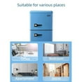 thumbnail image 3 of 3.5Cu.Ft Compact Refrigerator Mini Fridge with Freezer, Small Refrigerator with 2 Door, 7 Level Thermostat Removable Shelves for Kitchen, Dorm, Apartment, Bar, Office, Blue, 3 of 8