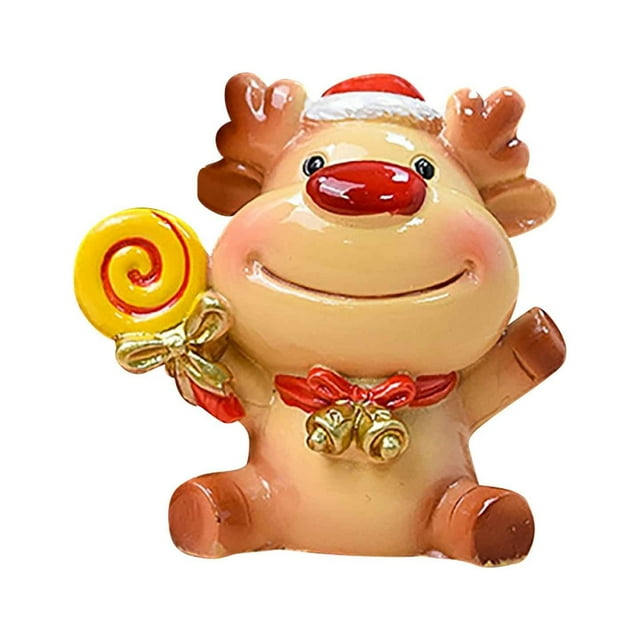 Teissuly Christmas Decorations Home Children's Room Table Top Animals Santa Claus Christmas Tree Gifts Teissuly WER202310161184