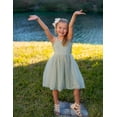 thumbnail image 3 of Arshiner Toddler Girl Tutu Dress Summer Bow-Tie Straps Casual Dresses Princess Flowy Swing A-Line Dress, 3 of 6