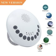 Queen.Y Sound Machine for Sleeping Baby/Adults, Noise Machine Assisted Baby Sleep Device with 6 Soft Clear Soothing Sounds Timer for Home, Nursery, Office, and Travel,White
