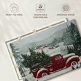thumbnail image 6 of Elephant Stock Christmas Red Truck Wall Art - Horizontal Canvas Wall Art - Living Room Wall Decor - Holiday Canvas - Gray And Red Decor - 51" x 34", 6 of 8
