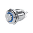 thumbnail image 1 of Sonew LED Push Button Switch,12mm Circle LED Waterproof Metal Momentary Push Button Switch High Flush 4 Pin 1NO, LED Momentary Button Switch, 1 of 3