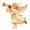 A, variant on TTJ Lighted Christmas Angel Tree Topper, LED Angel with Golden Trumpet and Feathered Wings, Warm White Illuminated Holiday Tree Decoration, Elegant Christmas Tree Top Ornament(A)