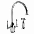 thumbnail image 2 of Houzer CRLSS-650-BB 14.375" Faucet Hole Brushed Brass Charleston Two Handle Kitchen Faucet, 2 of 9