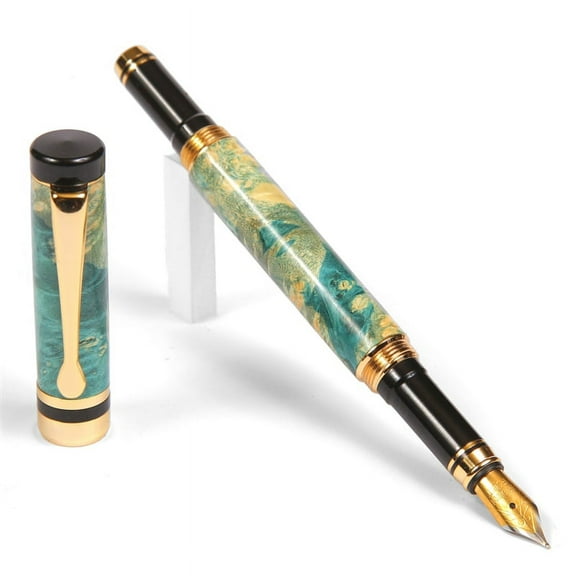 Classic Fountain Pen - Turquoise Box Elder