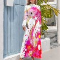 thumbnail image 4 of Vestido largo Molly Vestido para mujer Tendencia de ropa de mujer 2024 Vestido de verano Mujer coreana Lujo Mujer Fiesta, 4 of 5