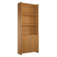 thumbnail image 2 of Librero SKAL LIVING 5 Repisas Moderno Decorativo Con Puertas Cafe Claro 56118, 2 of 7