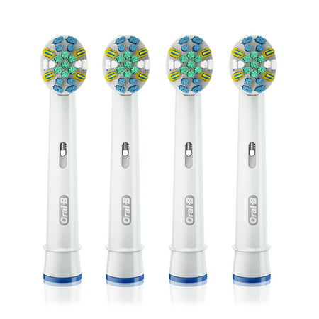 Oral-B FlossAction Replacement Electric Toothbrush Head, 4