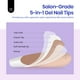 thumbnail image 4 of Press On Nails Beetles, forma corta, cuadrada, punta francesa, color marrón, 64 unidades, 4 of 7